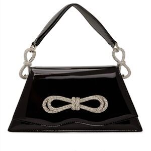 Mach & Mach Samantha Small Black Bow Bag